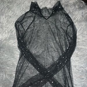High neck mesh top NWOT